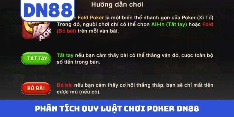 Phân tích quy luật chơi Poker DN88